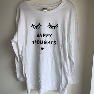 Cute light throw on Sweater